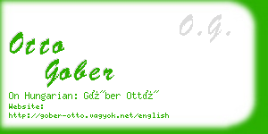 otto gober business card